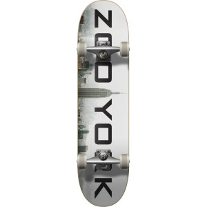 ZOO YORK Logo Block Complete Skate – Fog 7.75″