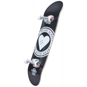 HEART SUPPLY Logo Complete Skateboard 7.75″- Badge Black