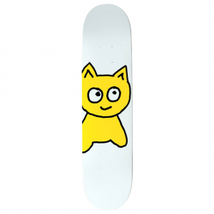 MEOW  Tabla Skateboard  7″ Mini Big Cat Blanco