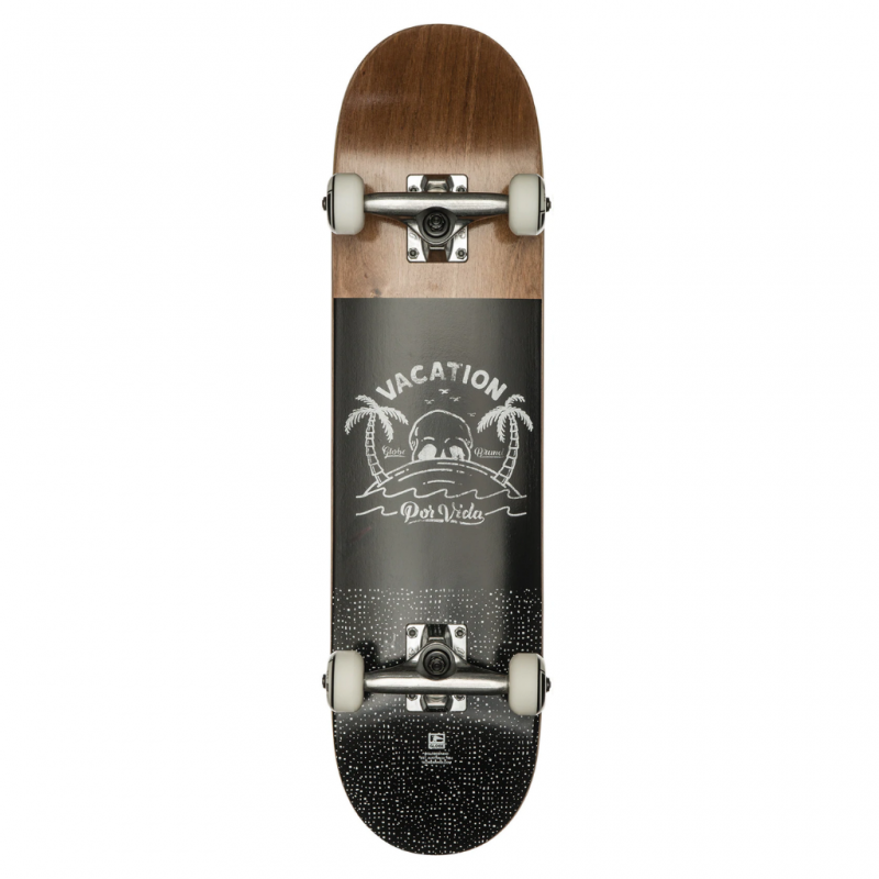 GLOBE Kids Skateboard Complete 7.6″ Por Vida Mid – Brown/Black