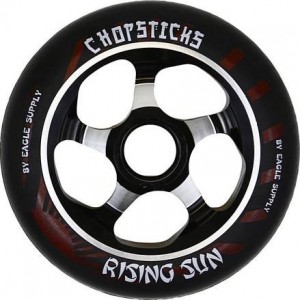 CHOPSTICKS Rueda 110mm Rising Sun- Negro/Rojo