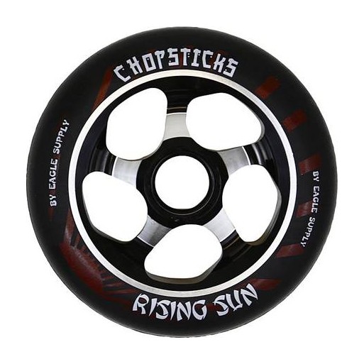 CHOPSTICKS Rueda 110mm Rising Sun- Negro/Rojo