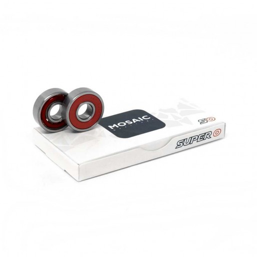 MOSAIC Cojinetes Super 0 Abec 5 Silver Red