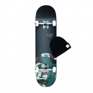 GLOBE Skateboard Complete 8.125″ G1 Argo Boxed-Black/Camo+Gorro